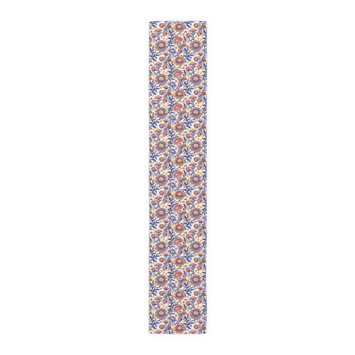 Regal Blossom Table Runner - Cotton Twill - Available in 2 sizes: 16" x 72" and 16" x 90".