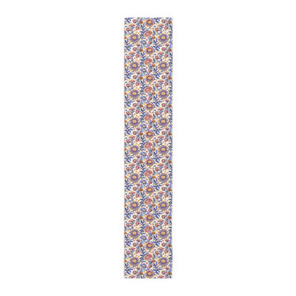Regal Blossom Table Runner - Cotton Twill - Available in 2 sizes: 16" x 72" and 16" x 90".
