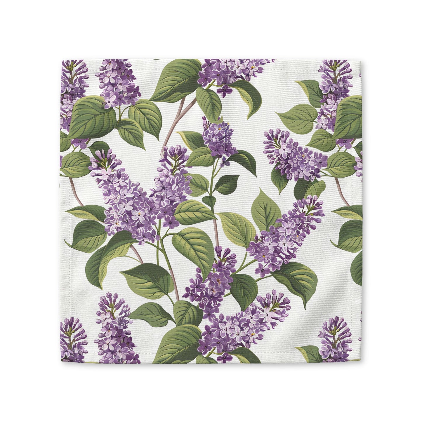 I Love Lilacs cotton twill napkin