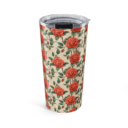 Romantic Rose insulated tumbler front view