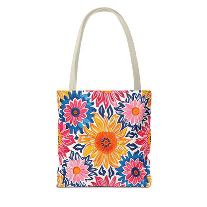 Sunsplash Petals Tote Bag - Radiate Sunshine and Style Wherever You Go! Available in 3 sizes.