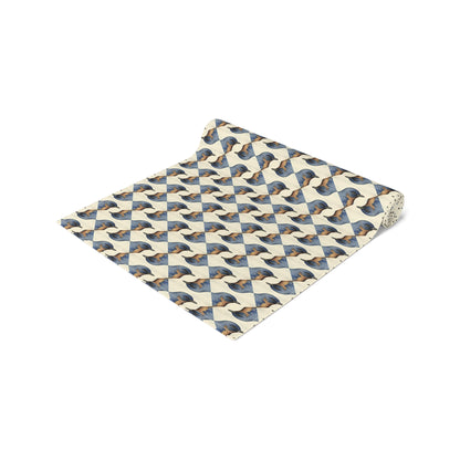 Bird Lover Table Runner - Cotton Twill - Available in 2 sizes: 16" x 72" and 16" x 90".