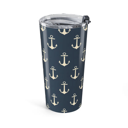 Anchors Aweigh Insulated Tumbler - 20 oz. Stainless Steel, Glossy Finish