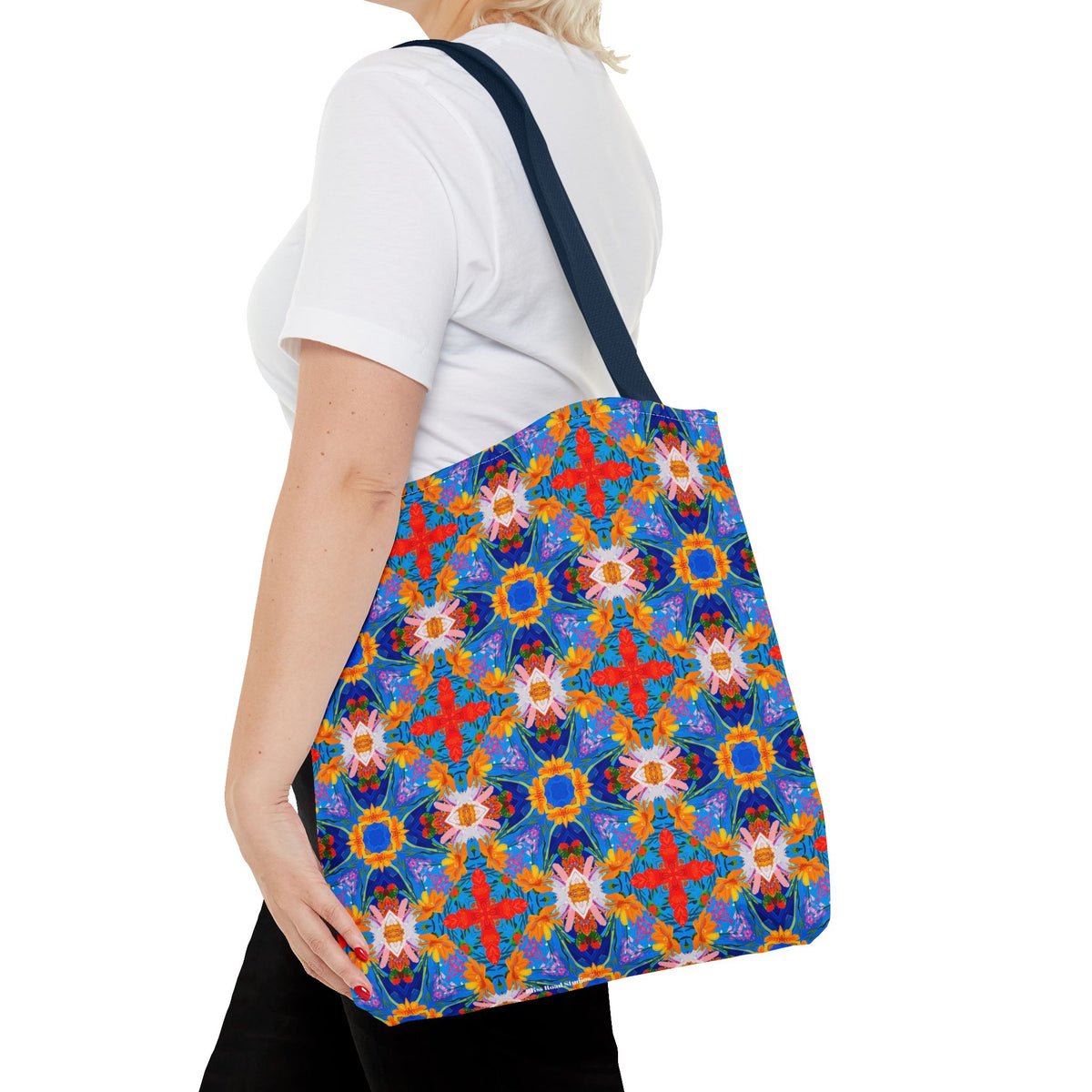 Floral Tapestry Wanderlust Tote Bag - Wander in Style with a Tapestry of Color! Available in 3 sizes.