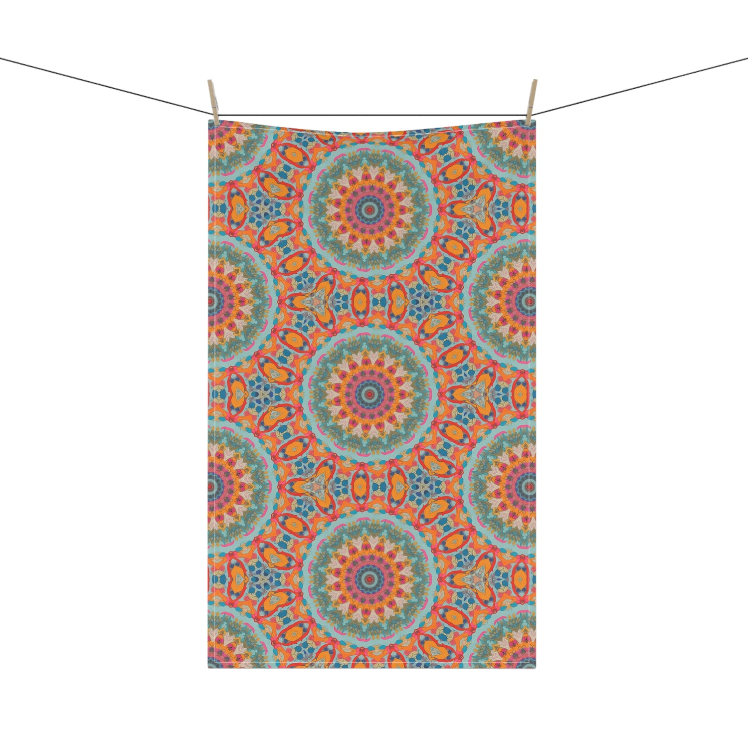 Golden Elegance Kitchen Towel - Cotton Twill - 18" x 30" - Illuminate Your Kitchen with Golden Radiance!
