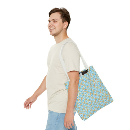 Mediterranean Mosaic Tote Bag - Cool, Calm, Collected - Carry Mediterranean Charm Everywhere! Available in 3 sizes.