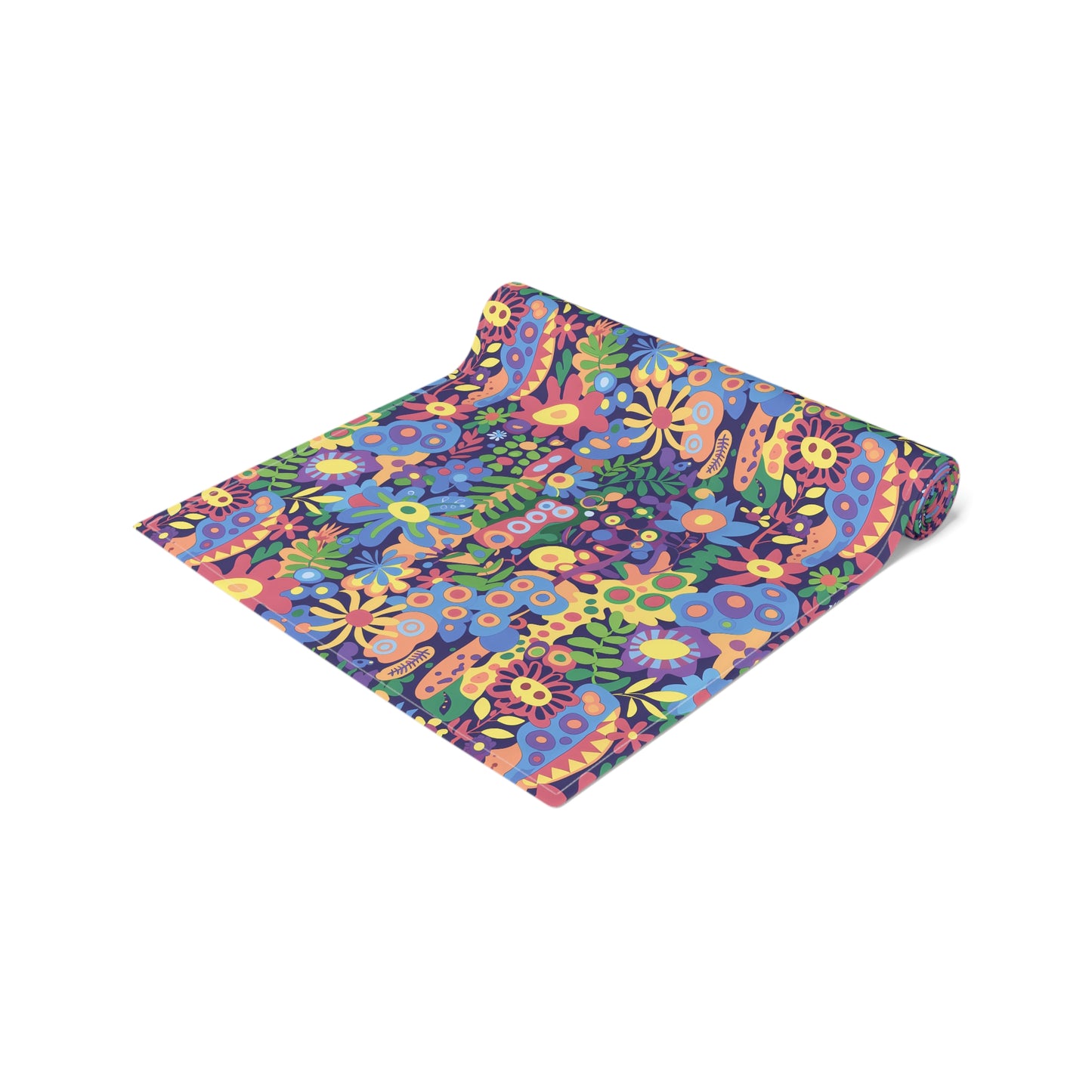 Groovy Garden Table Runner - Cotton Twill - Available in 2 sizes: 16" x 72" and 16" x 90".