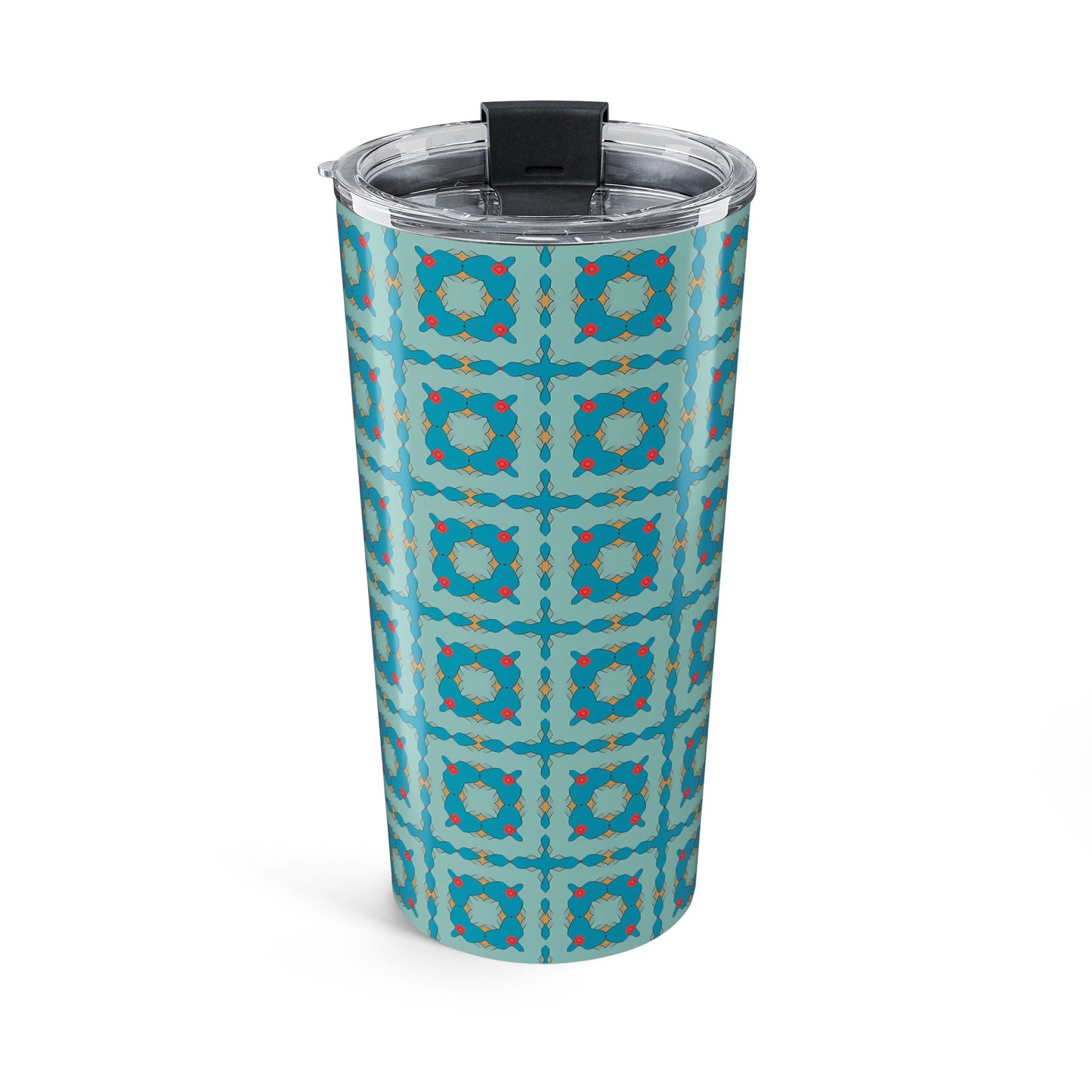 Southwestern Quilt Charm Insulated Tumbler - 20 oz. Stainless Steel, Glossy Finish