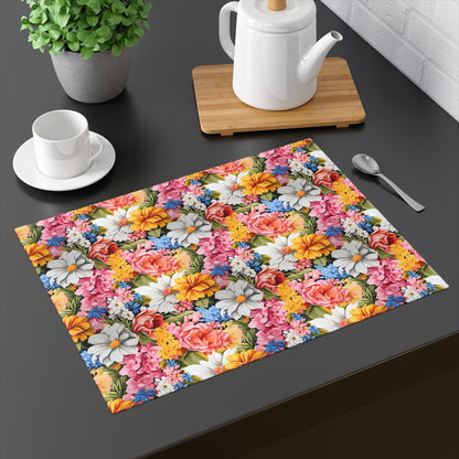 Chic Floral Placemat - 18" x 14".