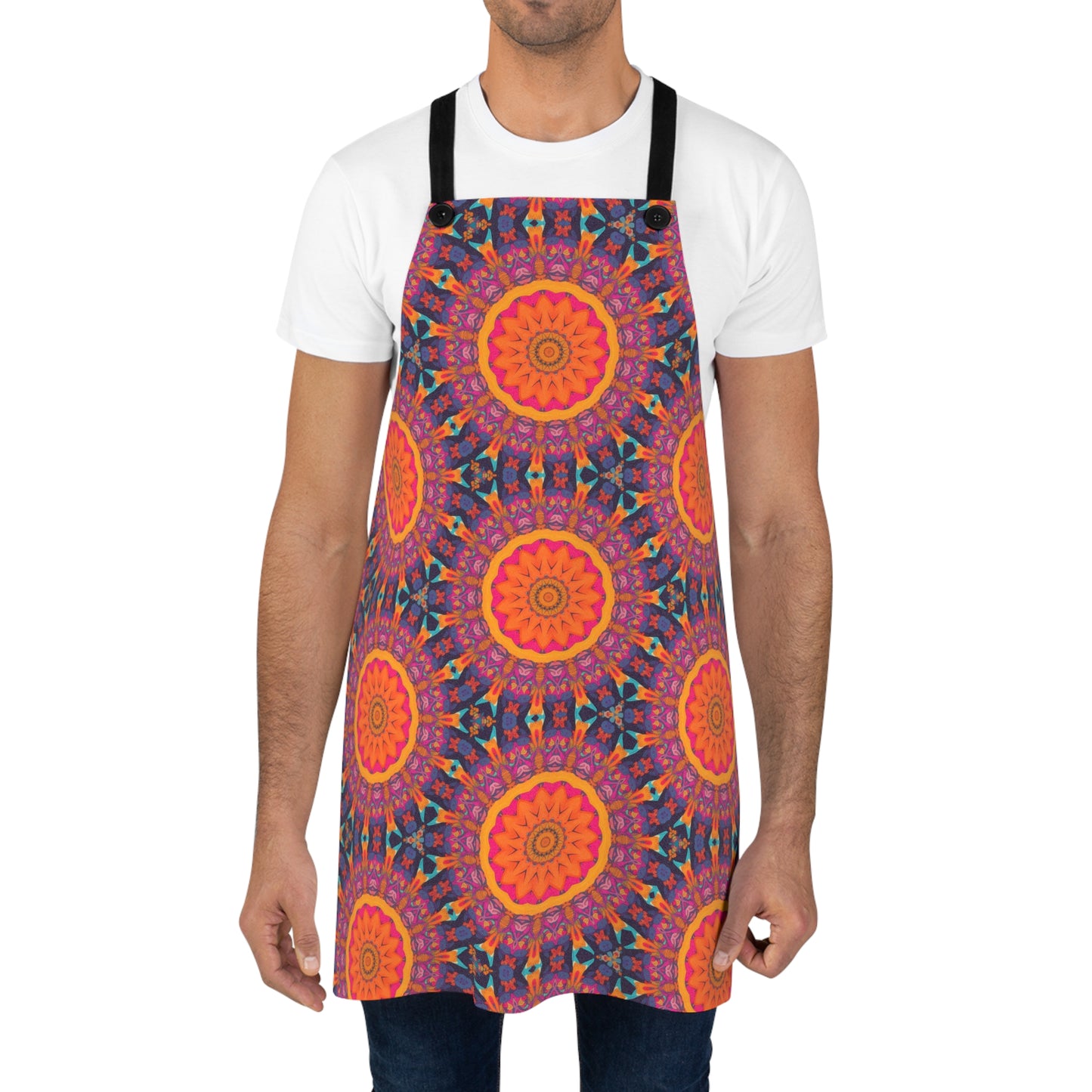 Fiery Mosaic Magic Adult Apron