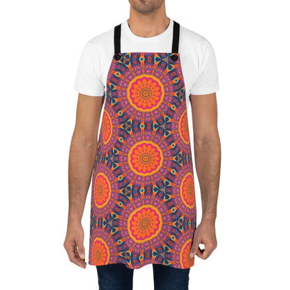 Fiery Mosaic Magic Adult Apron
