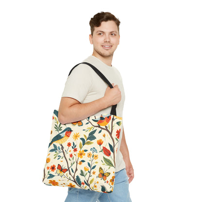 Tree Birds Tote Bag - Available in 3 sizes.
