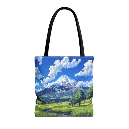 Mount Fuji Serenity Tote Bag - Carry the Tranquil Beauty of Japan's Iconic Peak! Available in 3 sizes.