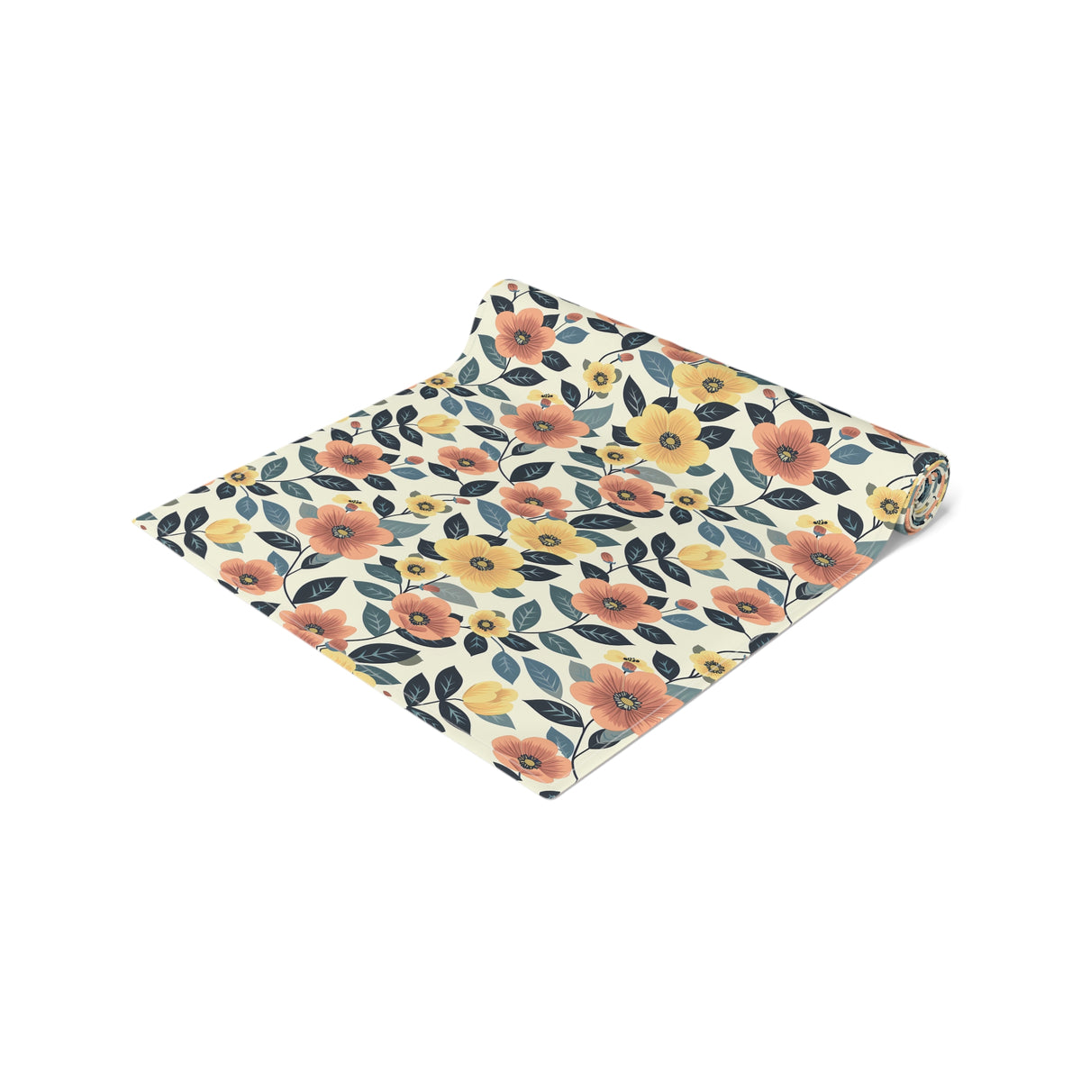 Midcentury Marigold Table Runner - Cotton Twill - Available in 2 sizes: 16" x 72" and 16" x 90".
