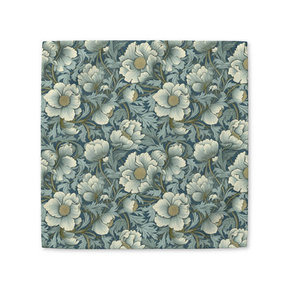 Timeless Teal English Garden cotton twill napkin