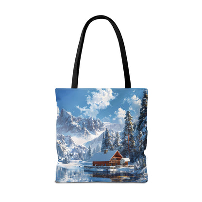 Winter Wonderland Retreat Tote Bag - Embrace Winter's Serenity with this Tote! - Available in 3 sizes.