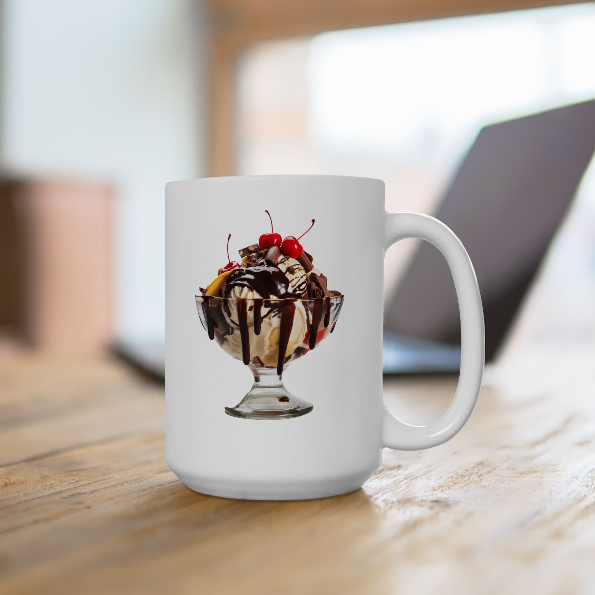 100% Committed to My Diet, But Not Today Ceramic Mug - 15 oz. - Indulge in a Sweet Sip (Diet Starts Tomorrow!)