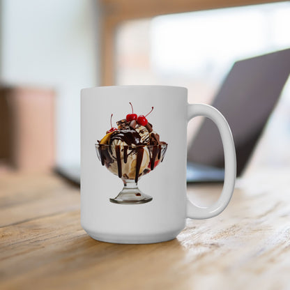 100% Committed to My Diet, But Not Today Ceramic Mug - 15 oz. - Indulge in a Sweet Sip (Diet Starts Tomorrow!)