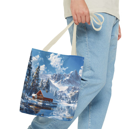 Winter Wonderland Retreat Tote Bag - Embrace Winter's Serenity with this Tote! - Available in 3 sizes.
