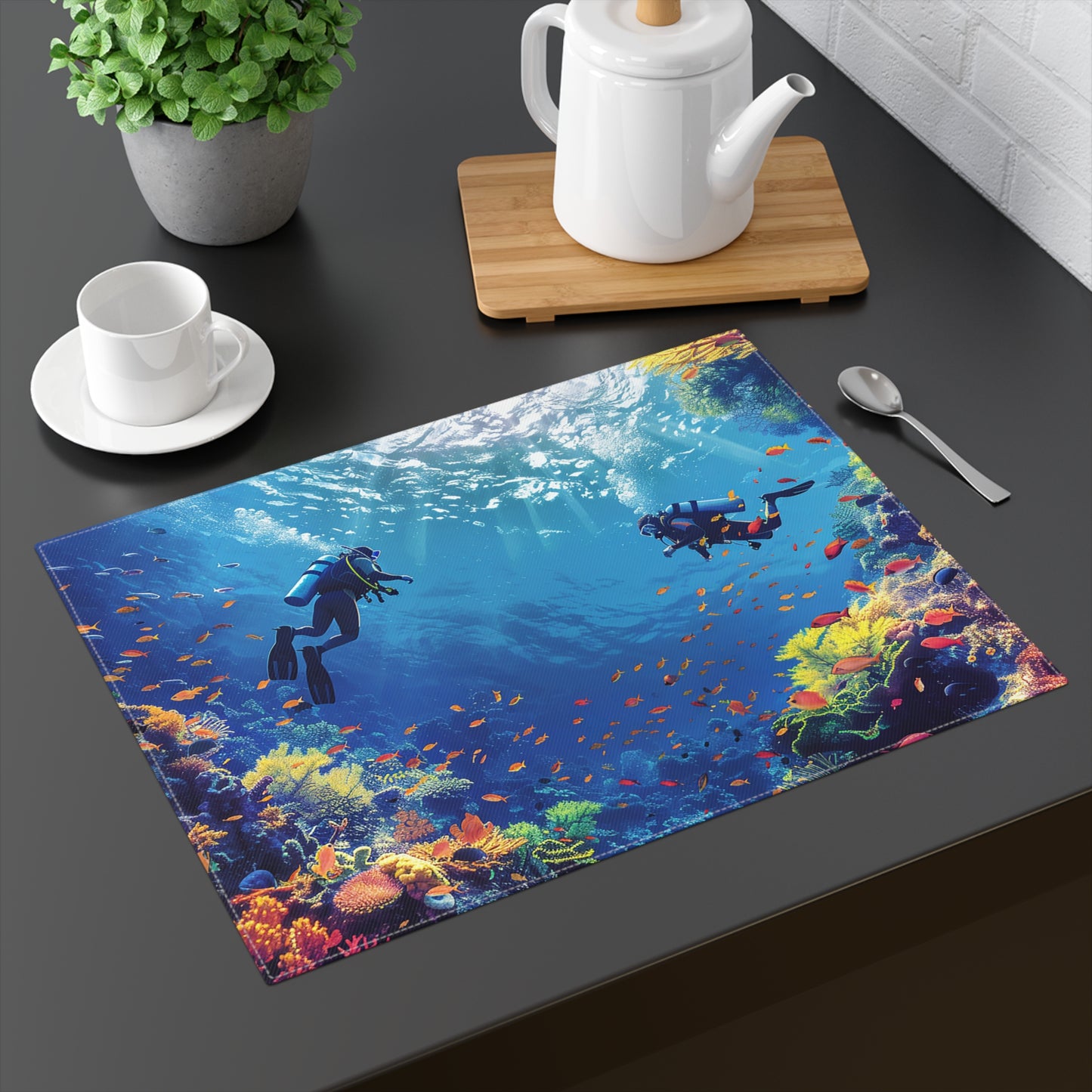 Cozumel Scuba Wonderland Placemat - 18" x 14".