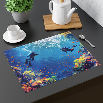 Cozumel Scuba Wonderland Placemat - 18" x 14".