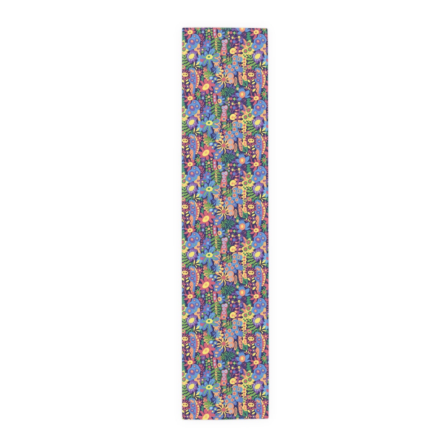 Groovy Garden Table Runner - Cotton Twill - Available in 2 sizes: 16" x 72" and 16" x 90".
