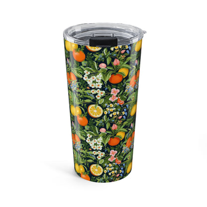 Classic Fruit & Floral Insulated Tumbler - 20 oz. Stainless Steel, Glossy Finish