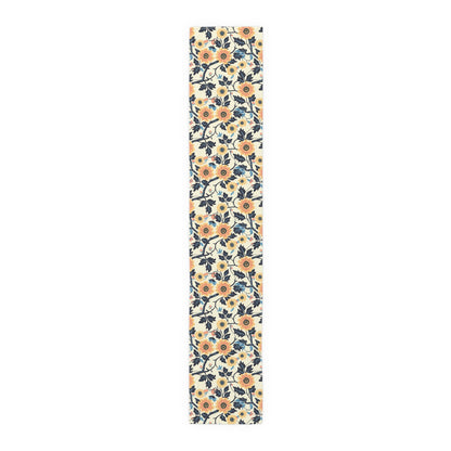 Golden Vine Tapestry Table Runner - Cotton Twill - Available in 2 sizes: 16" x 72" and 16" x 90".