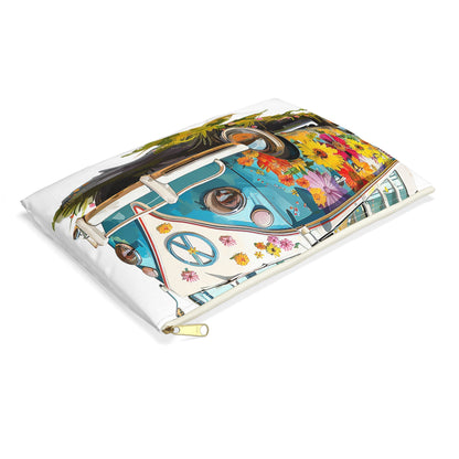 Beach Surfer Dudes & Retro Rides Accessory Pouch - Surf's Up for Your Essentials! Available in 2 sizes.