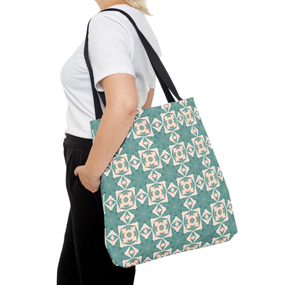 Desert Cactus Star Tile Tote Bag - Carry Southwest Charm Wherever You Go! Available in 3 sizes.
