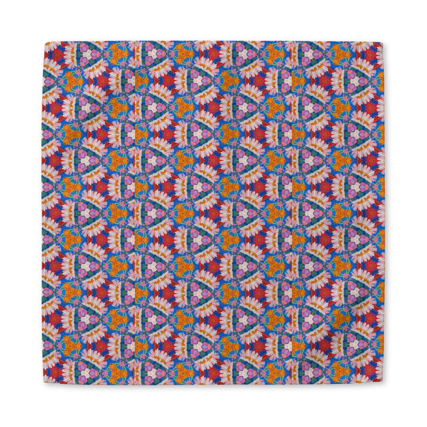 Prismatic Petal Paradise cotton twill napkin