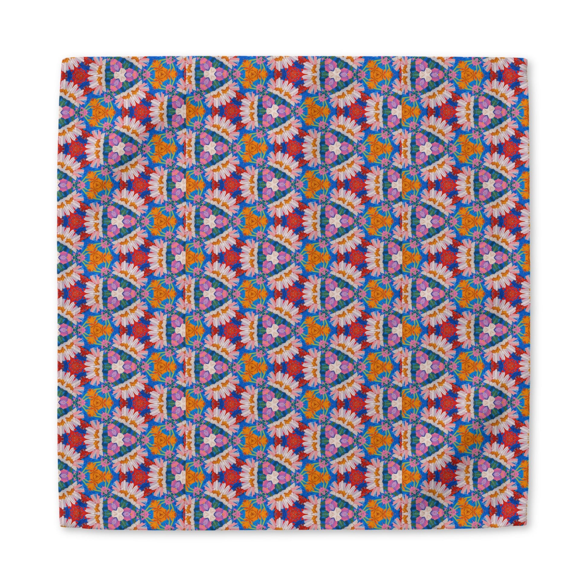 Prismatic Petal Paradise cotton twill napkin