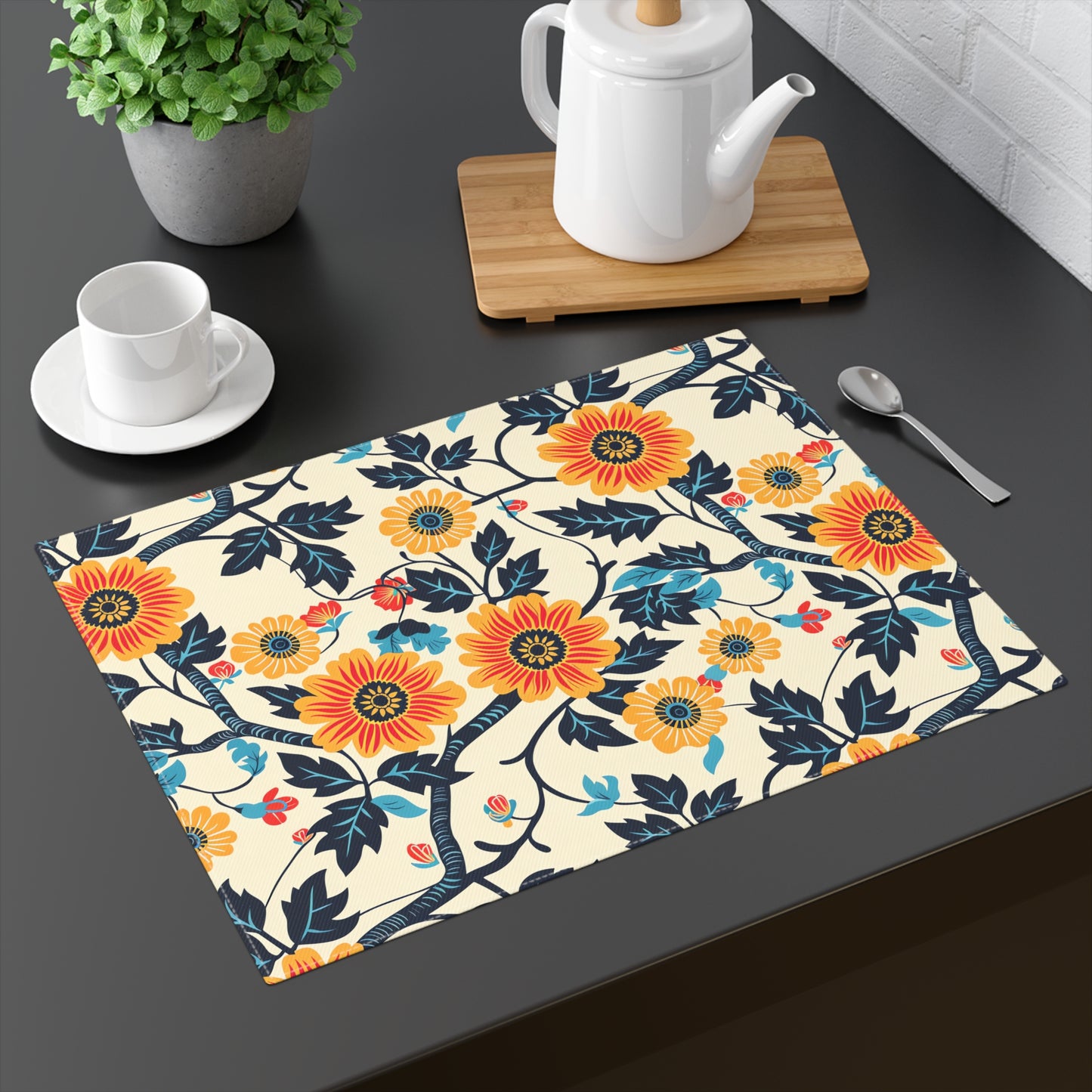 Golden Vine Tapestry Placemat - 18" x 14".