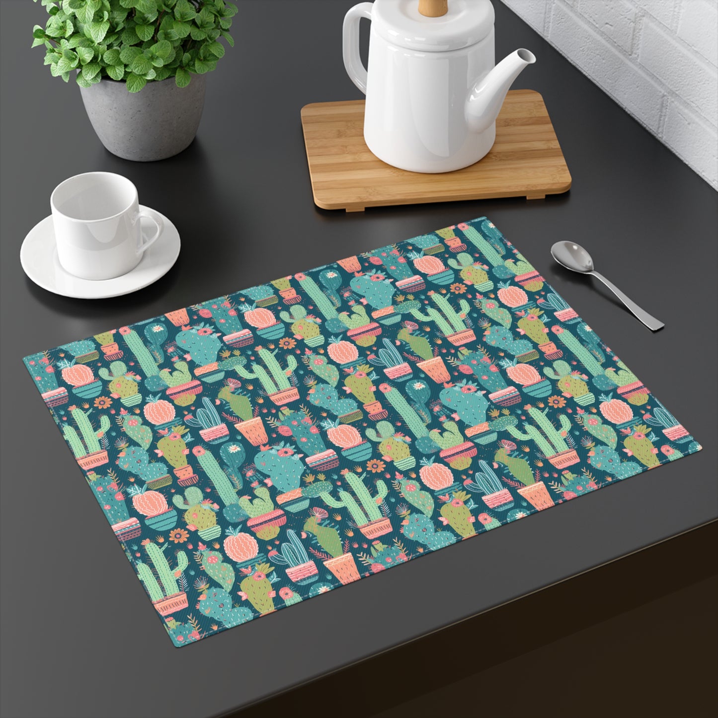 Cactus Cacophany Placemat - 18" x 14".