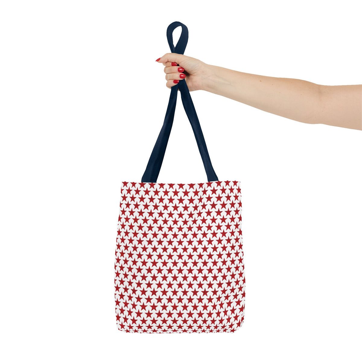 Star-Spangled Sparkle Tote Bag - Carry a Burst of Patriotic Sparkle! Available in 3 sizes.