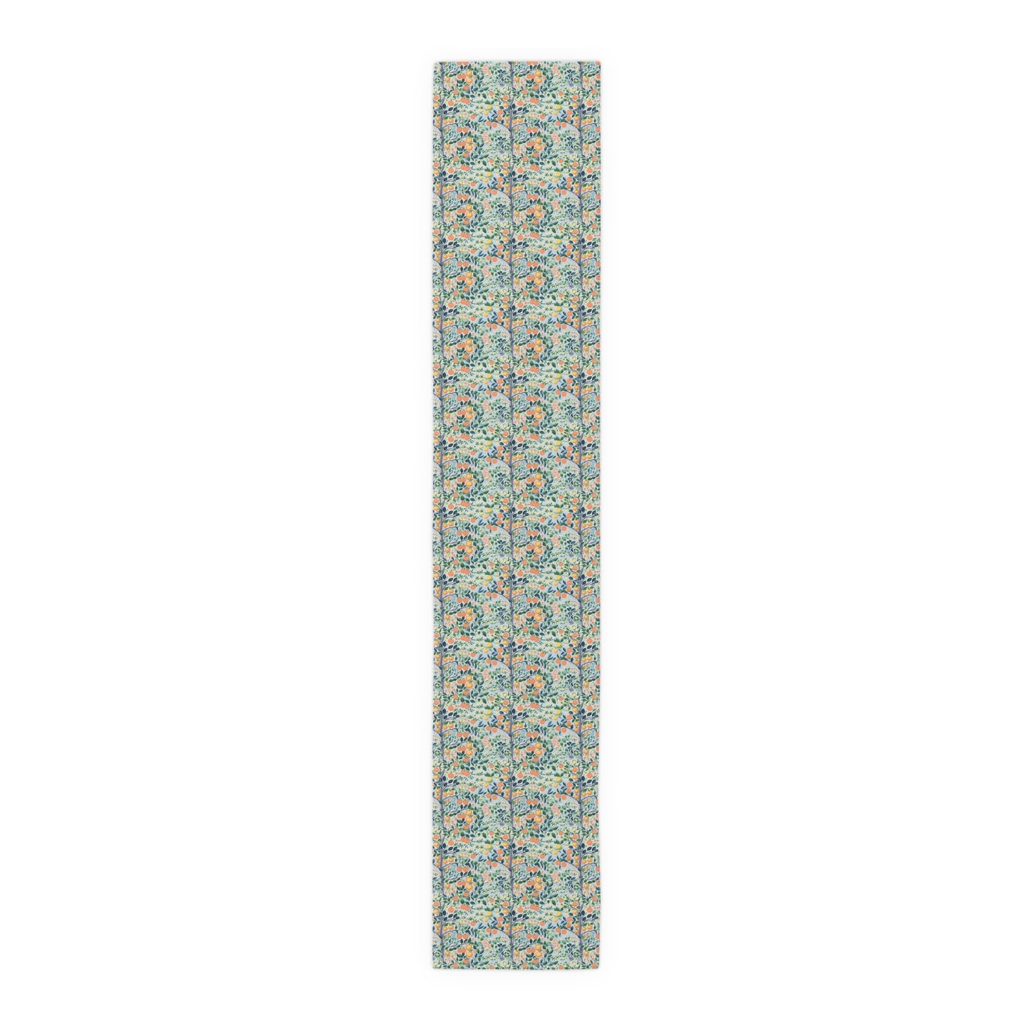 Modern Citrus Tree Table Runner - Cotton Twill - Available in 2 sizes: 16" x 72" and 16" x 90".