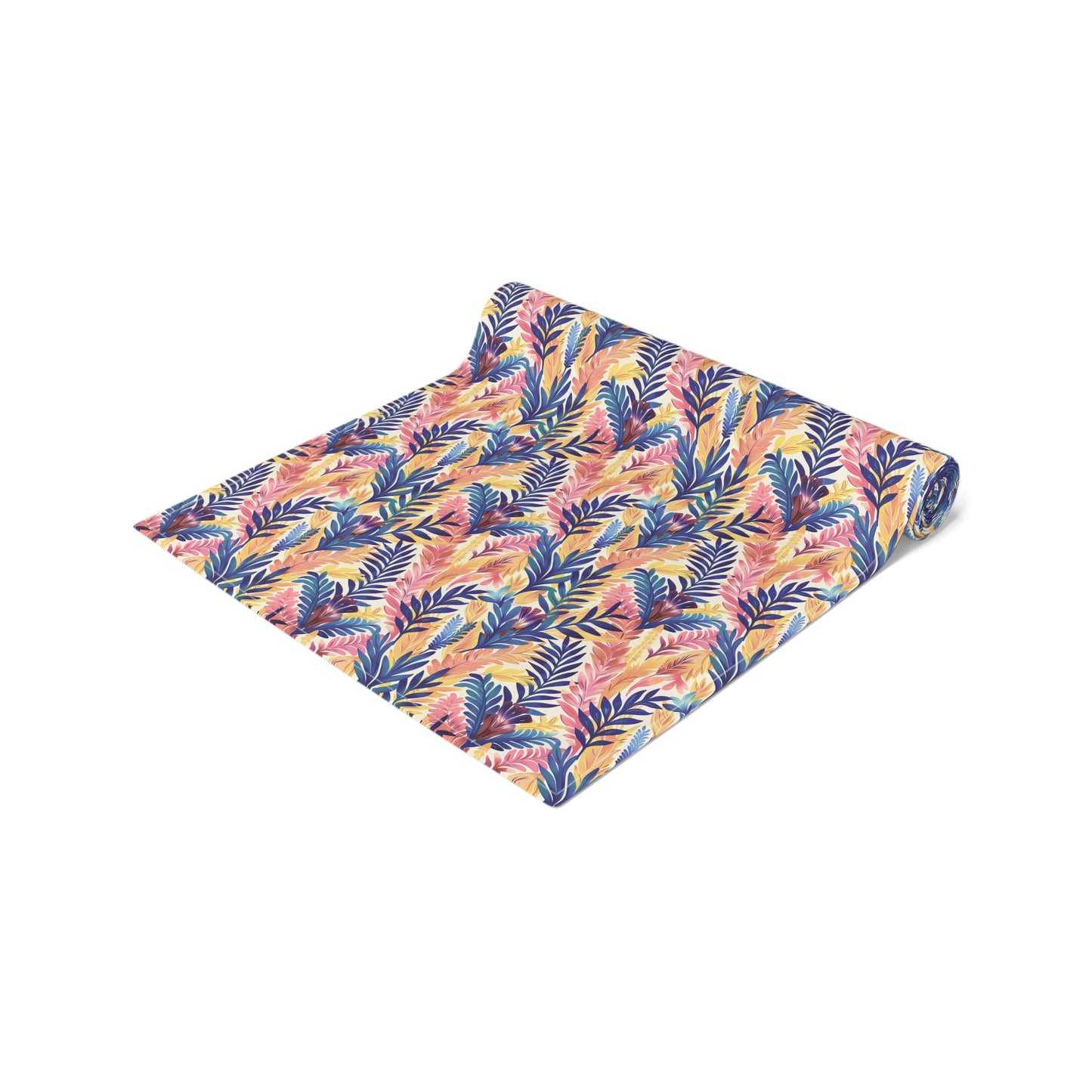 Fern-Tastic Whimsy Table Runner - Cotton Twill - Available in 2 sizes: 16" x 72" and 16" x 90".