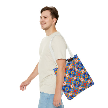 Floral Tapestry Wanderlust Tote Bag - Wander in Style with a Tapestry of Color! Available in 3 sizes.