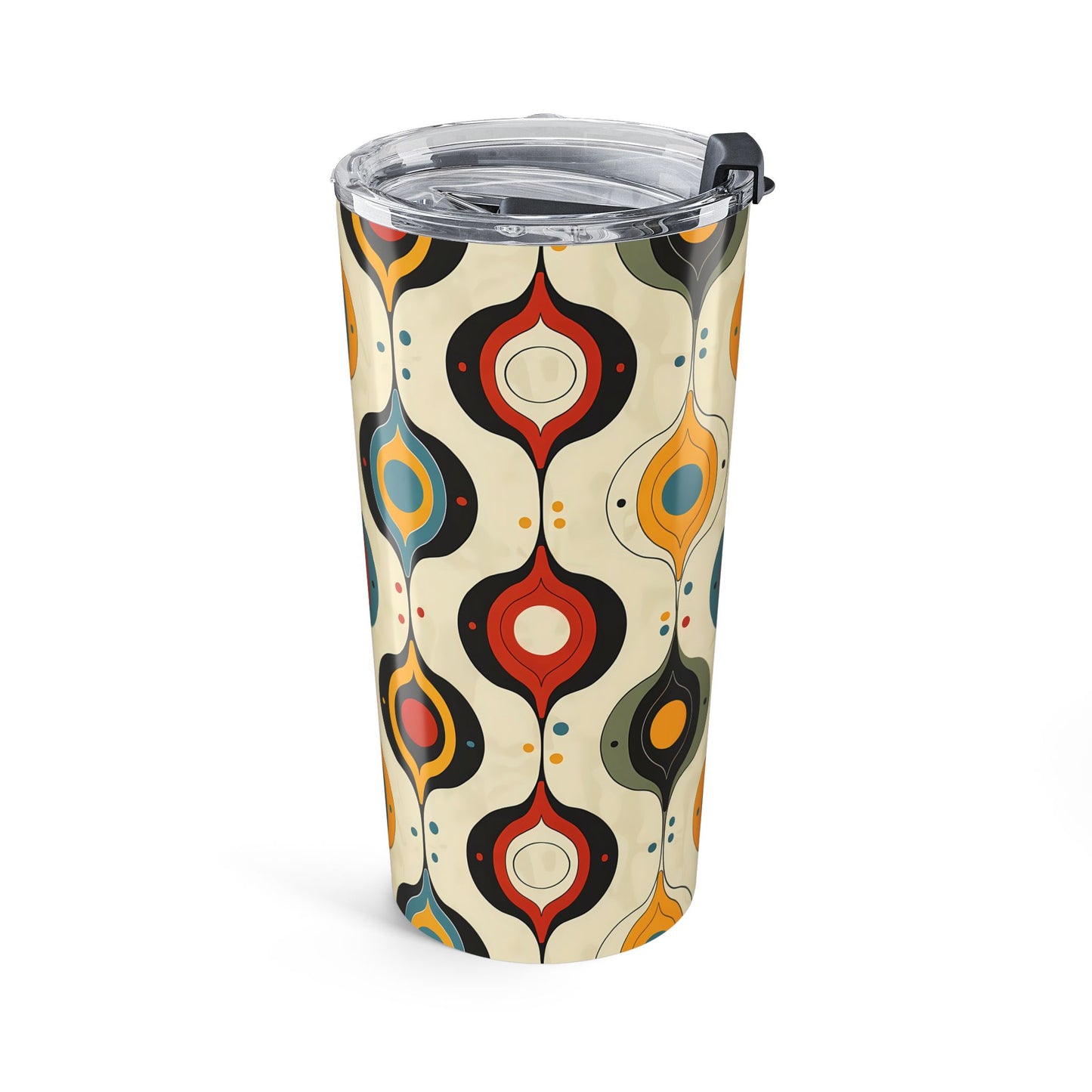 Retro Swinging Baubles Insulated Tumbler - 20 oz. Stainless Steel, Glossy Finish