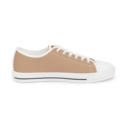 Sand Men's Two -Tone Low Top Sneakers - Elevate Your Step – Step Into Effortless Style – Where Neutral Tones Meet Modern Refinement!