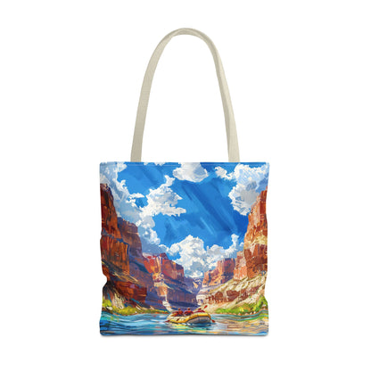 Colorado River Rafting Tote Bag - Ride the Rapids Through the Grand Canyon - Carry the Adventure! Available in 3 sizes.