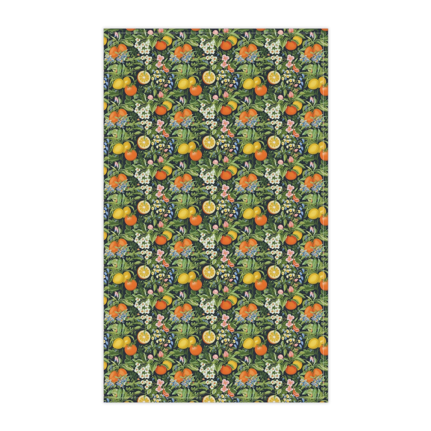 Classic Fruit & Floral Kitchen Towel - 100% Cotton Twill.