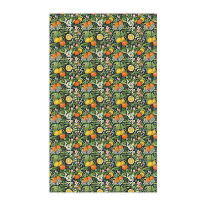 Classic Fruit & Floral Kitchen Towel - 100% Cotton Twill.