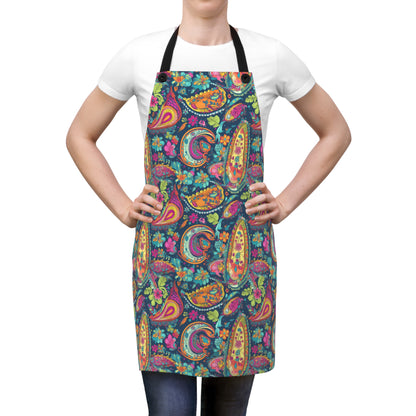 Psychedelic Paisley Party Adult Apron