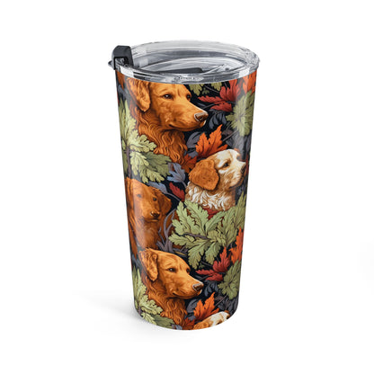 Classic English Dog Tapestry Insulated Tumbler - 20 oz. Stainless Steel, Glossy Finish
