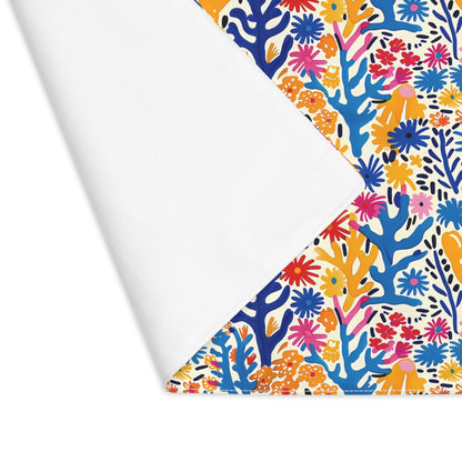 Coral Bloom Harmony Placemat - 18" x 14".