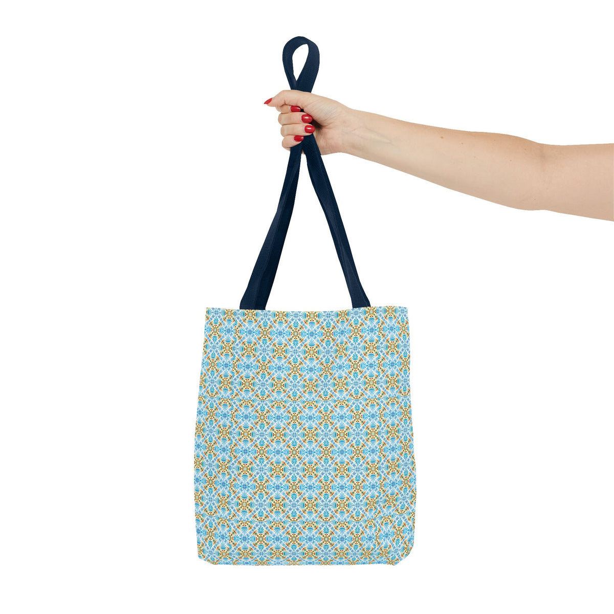 Mediterranean Mosaic Tote Bag - Cool, Calm, Collected - Carry Mediterranean Charm Everywhere! Available in 3 sizes.