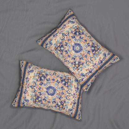 Lilac Moorish Dream Lumbar Pillow - Spun Polyester - Double-Sided Print - Concealed Zipper - 20" x 14"