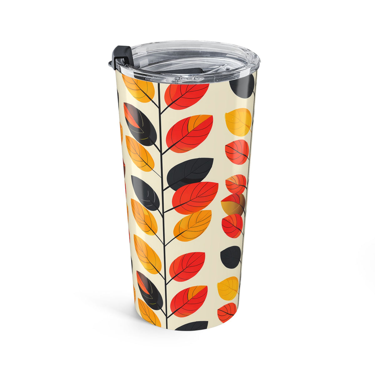 Retro Vines Insulated Tumbler - 20 oz. Stainless Steel, Glossy Finish