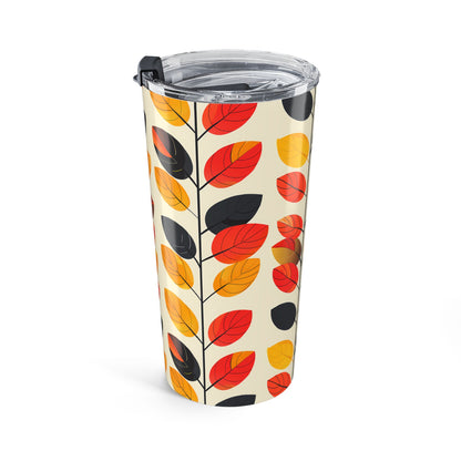 Retro Vines Insulated Tumbler - 20 oz. Stainless Steel, Glossy Finish